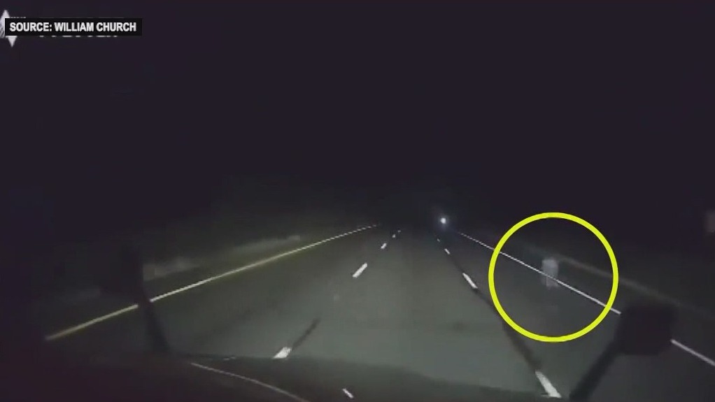 G-g-g-g-ghost!? Trucker shares chilling footage of apparition